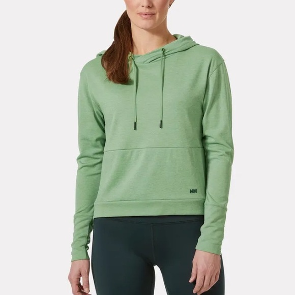 Helly Hansen Tops - Helly Hansen Life Tech Lifa Jade green performance hoodie Size M